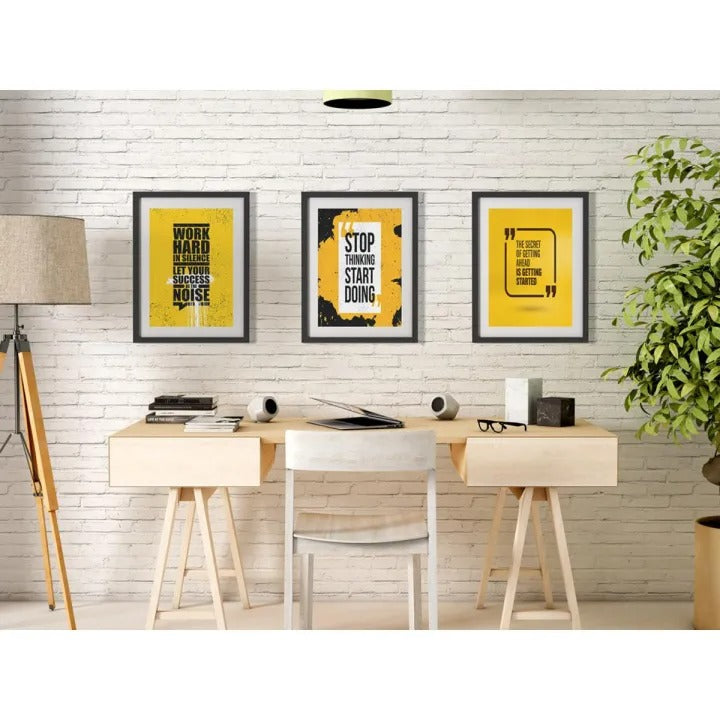 Motivational Wall Art Frame Set - 3 Pcs (M- 17)
