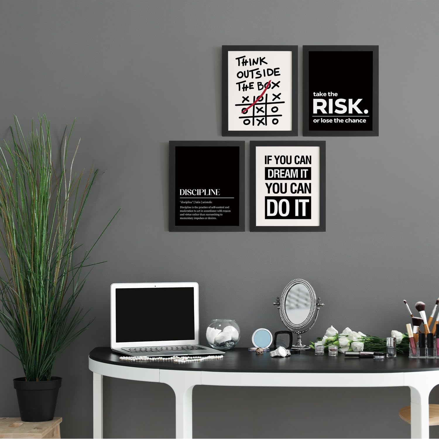 Motivational Wall Art Frame Set – 4 Pcs (M- 20)