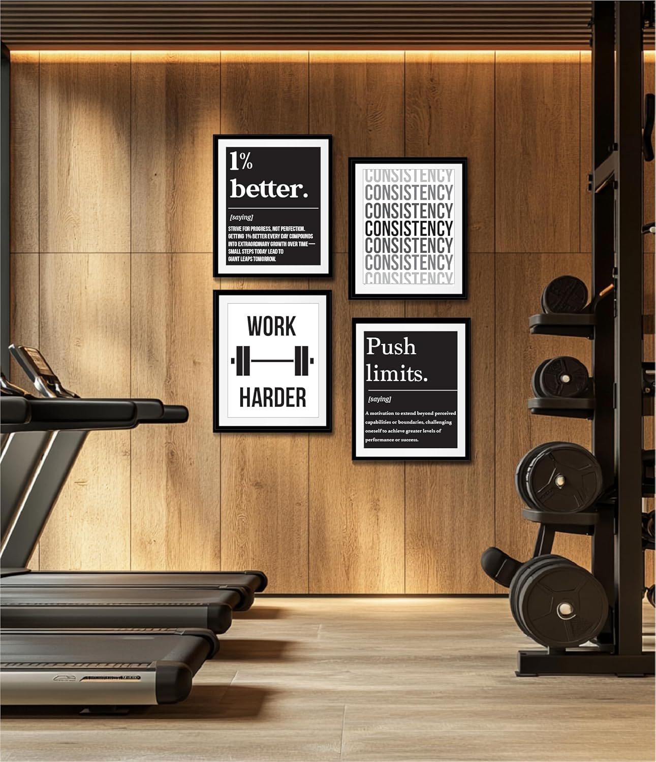Motivational Wall Art Frame Set – 4 Pcs (M- 18)